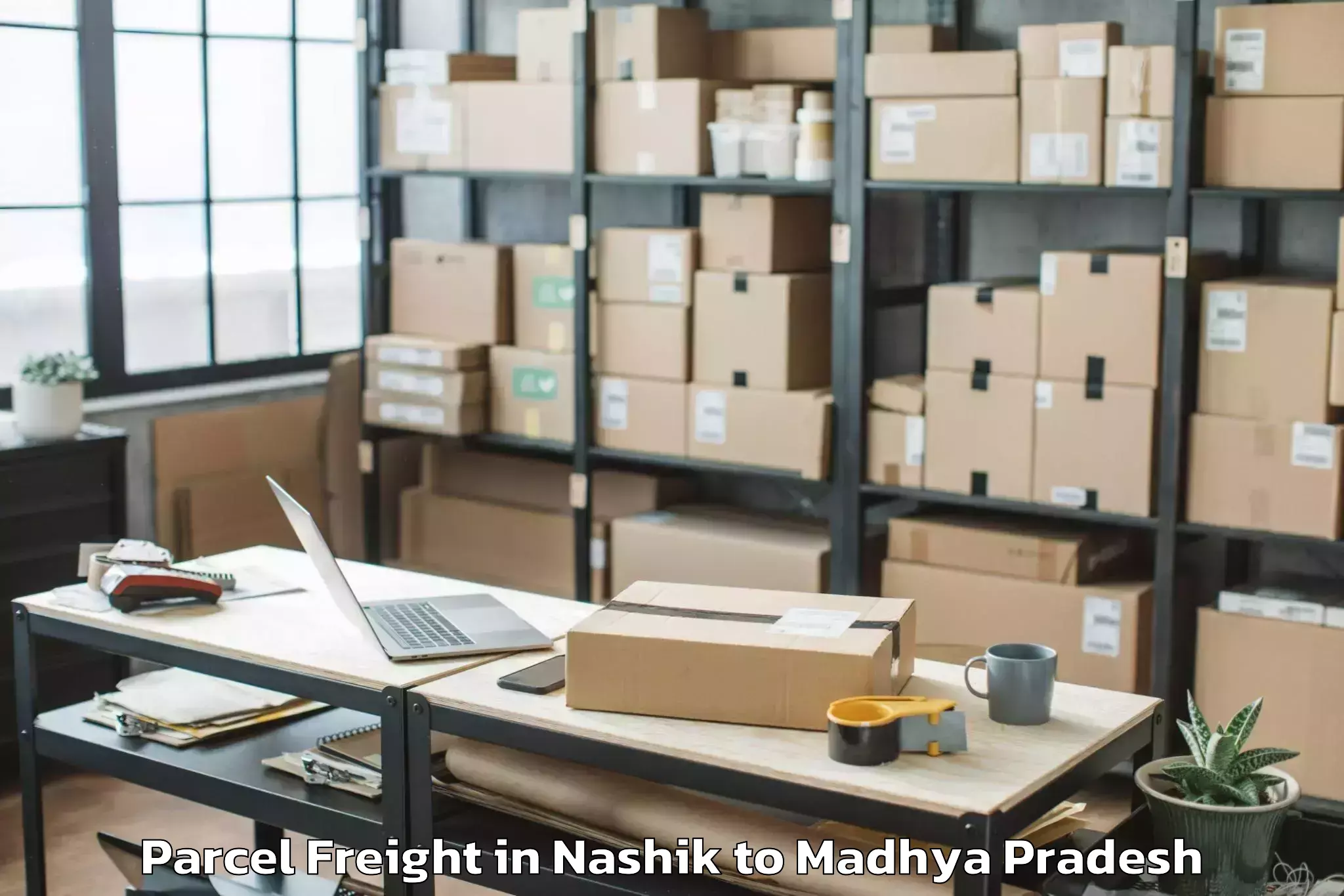 Book Your Nashik to Badnagar Parcel Freight Today